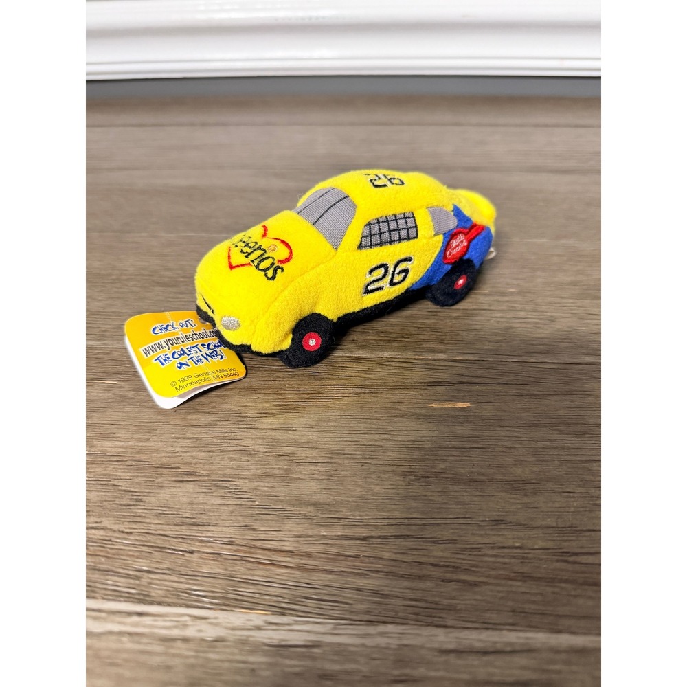 Vintage 1999 Nascar General Mills #26 Cheerios Betty Crocker Race Car Plush‎